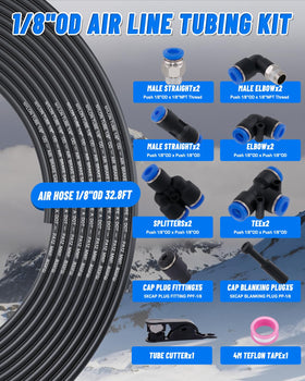 EilxMag 1/8in air tube nylon assembly demonstrates flexible routing