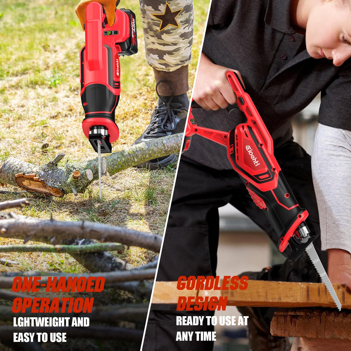 Eioehtl 8-piece blade kit for metal, wood, PVC and plastics.