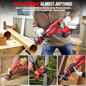 Eioehtl low-vibration, ambidextrous handle improves control.
