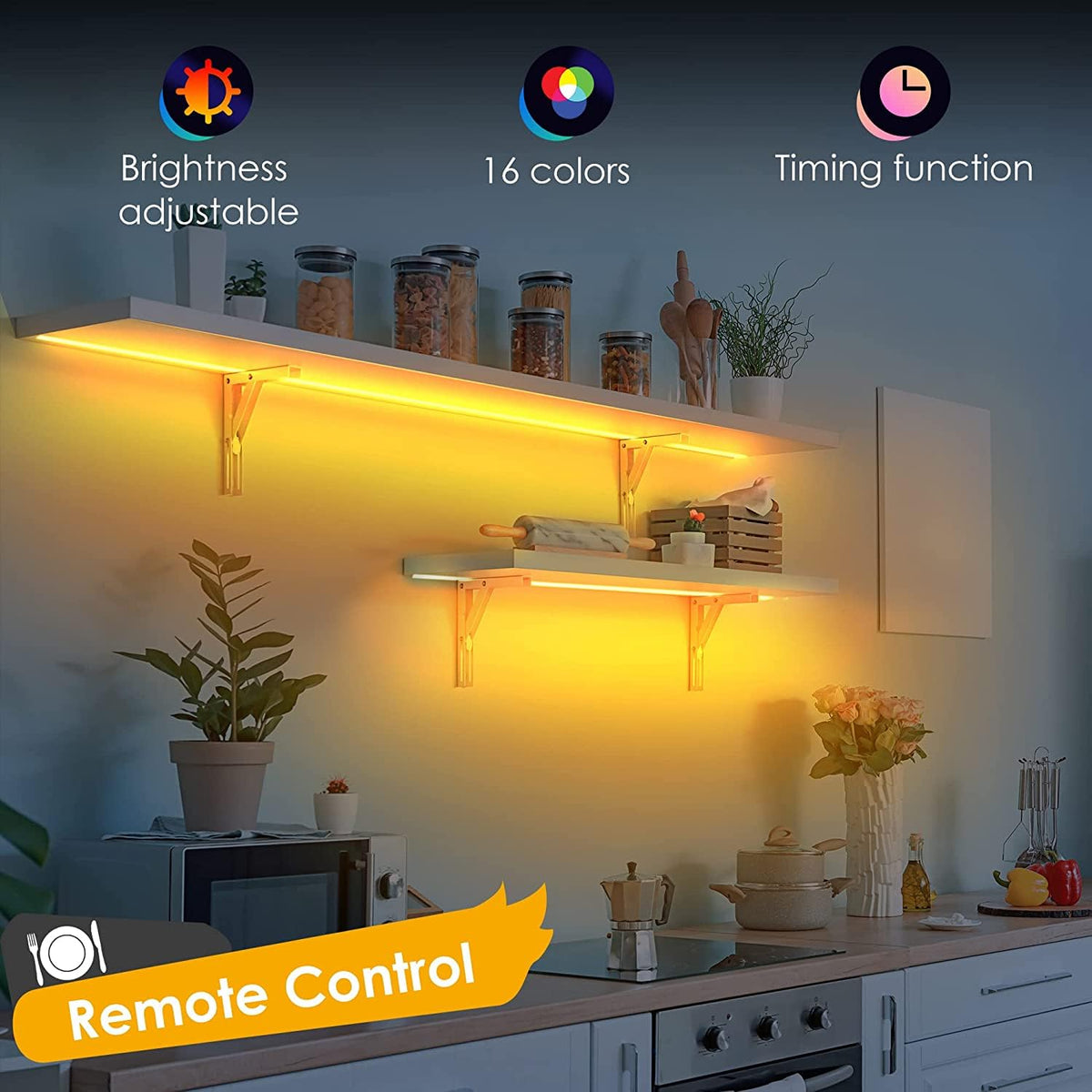 EJ's SUPER CAR 17-key RF remote controls color and brightness