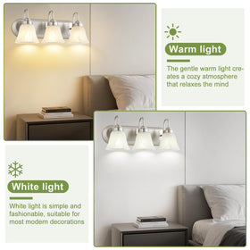 EJIAXIN bathroom light fixture with E26 base compatible with dimmable bulbs