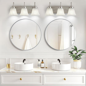 EJIAXIN easy-install vanity light opens at bottom for bulb changes