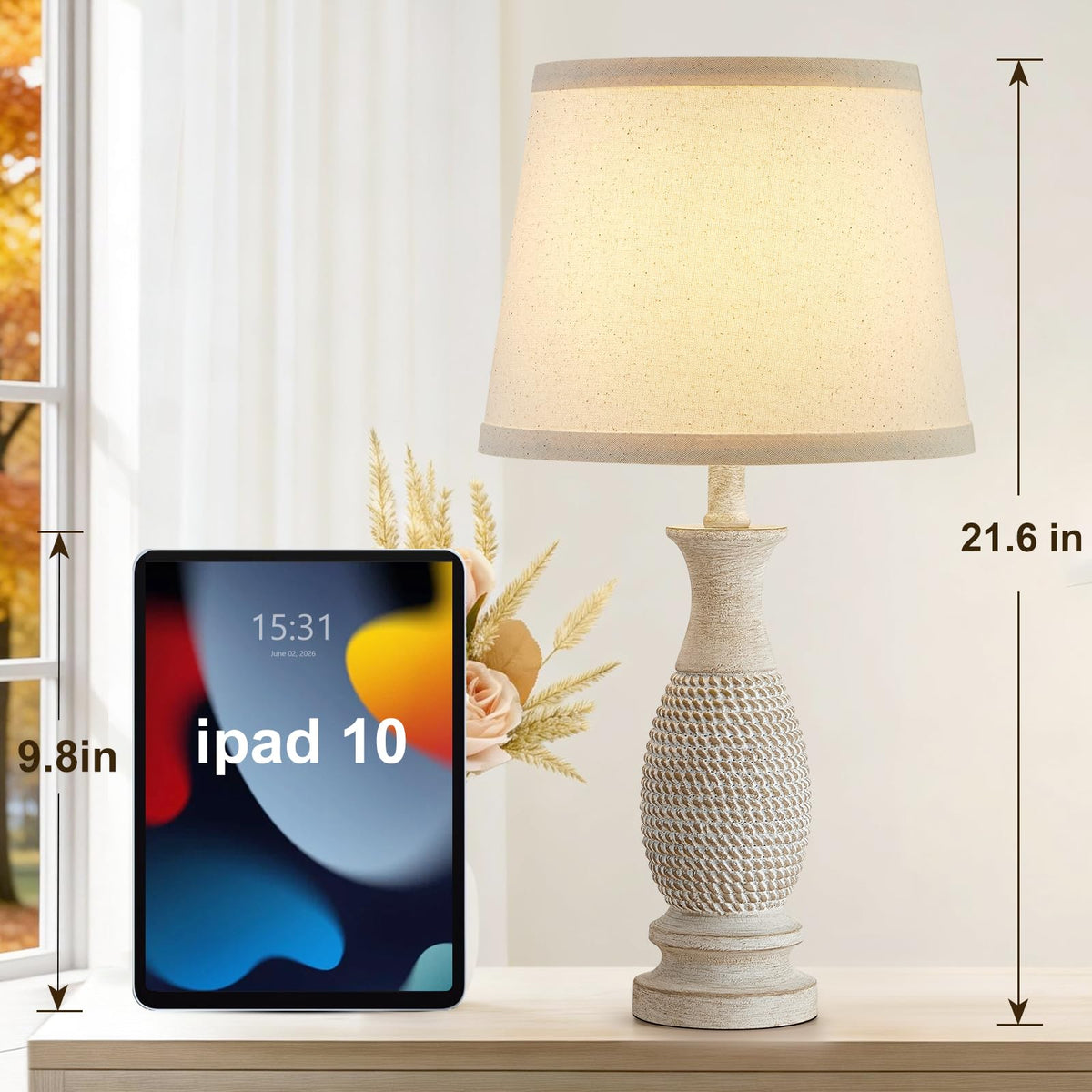 EJIAXIN durable resin bed lamps set for versatile bedroom decor