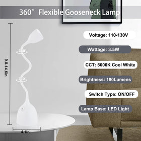 EJIAXIN desk lamp with sturdy iron base for stable positioning