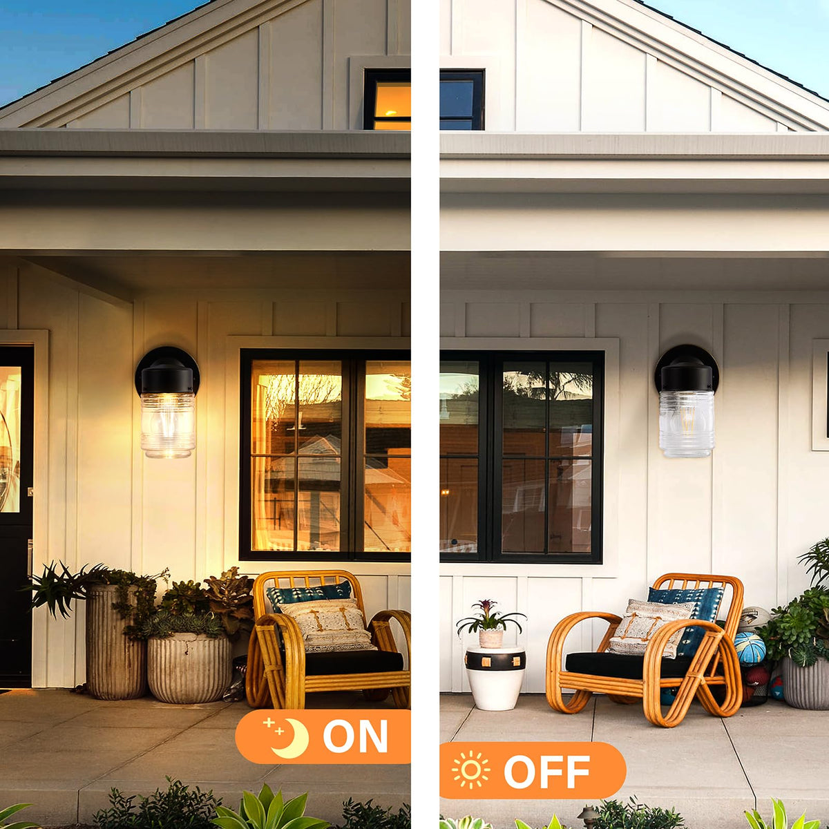 EJIAXIN E26 socket exterior light compatible with LED bulbs