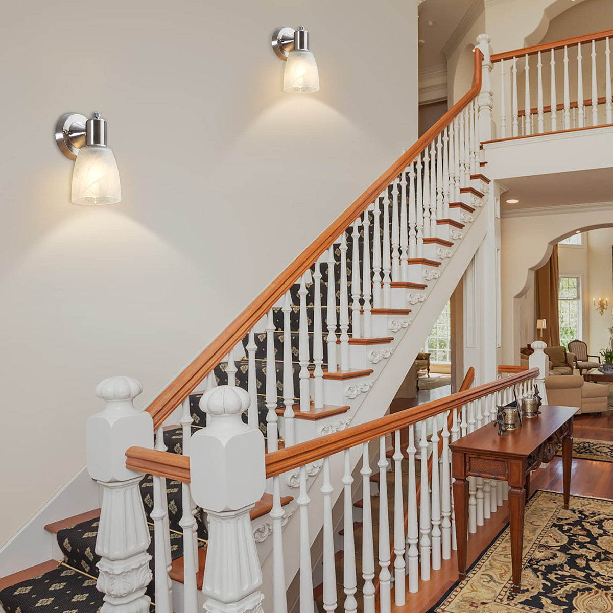 EJIAXIN farmhouse-style sconces suit kitchens and hallways with durable metal.