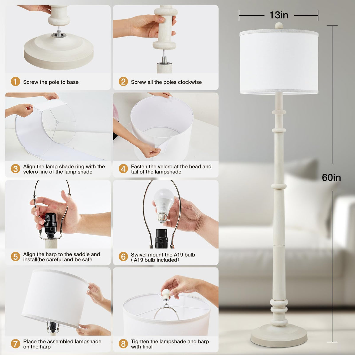 EJIAXIN bedroom reading corner lamp for relaxing evenings