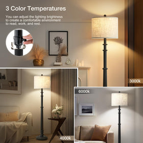 EJIAXIN linen shade diffuses light for a soft evening glow