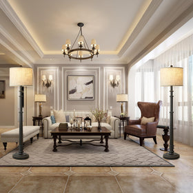 EJIAXIN resin base highlights durable construction for living rooms