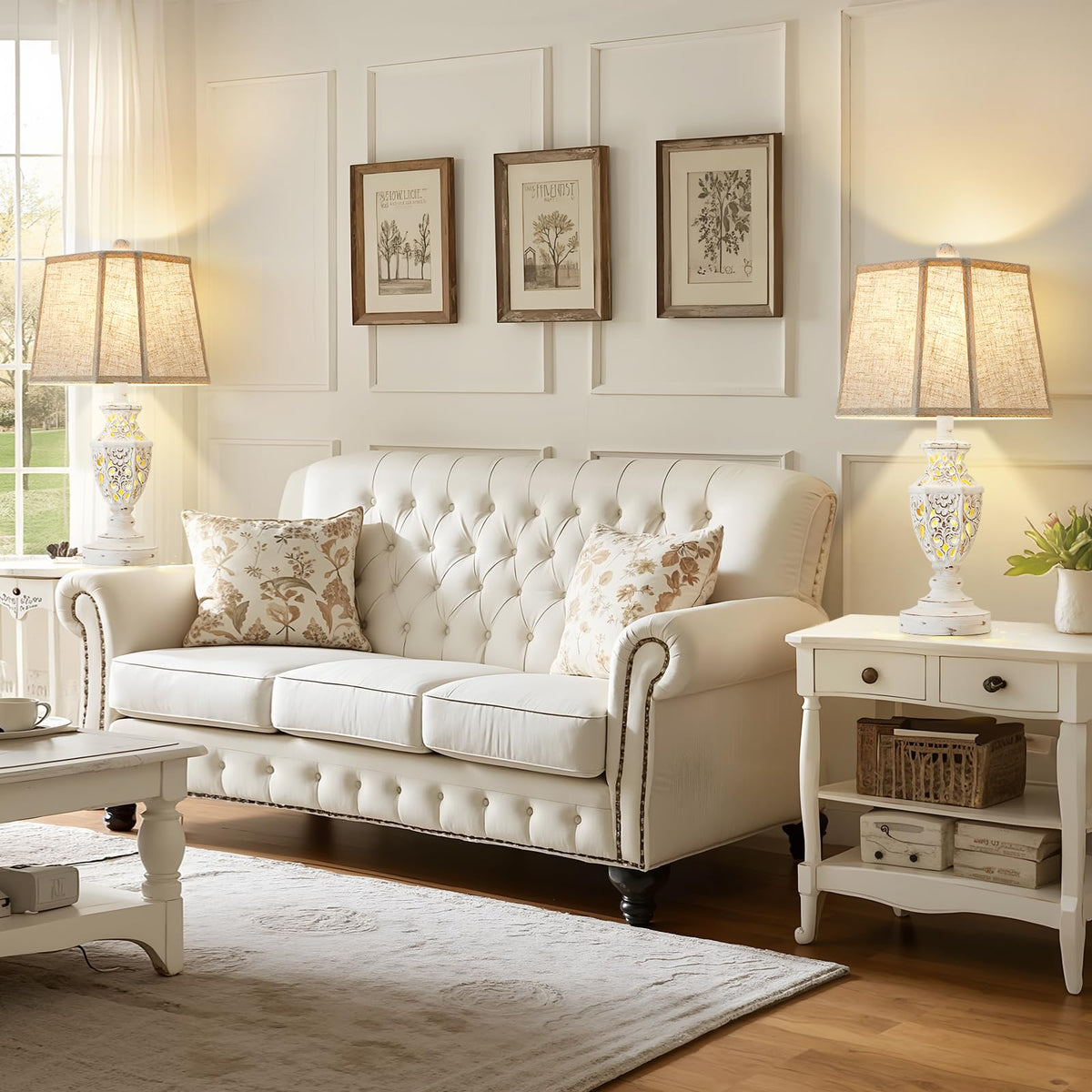 EJIAXIN end table lamp with warm glow for relaxing evenings.