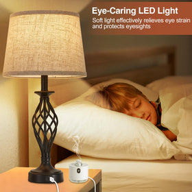 EJIAXIN LED bulbs included for immediate, flicker-free lighting