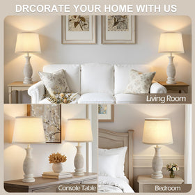 EJIAXIN living room end table lamps providing warm light and classic style