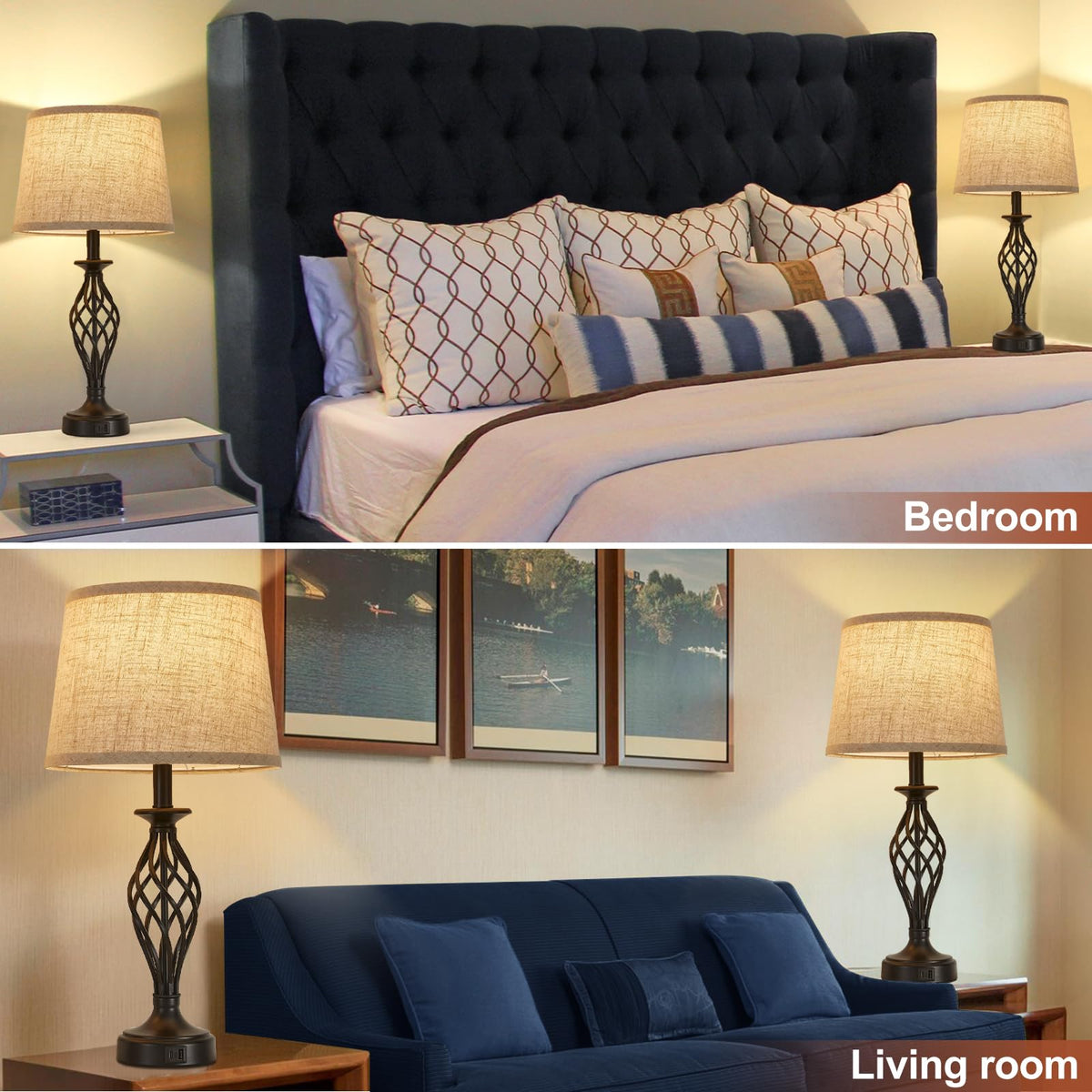 EJIAXIN nightstand lamps ideal for living rooms and desks