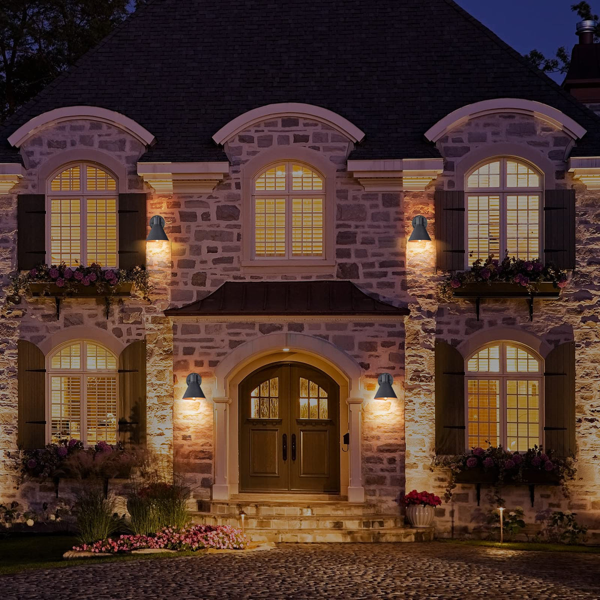 EJIAXIN barn style lighting adds farmhouse charm while guiding outdoor paths.