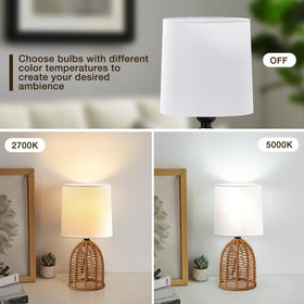 E26 socket compatibility of EJIAXIN rattan lamps for customizable bulbs