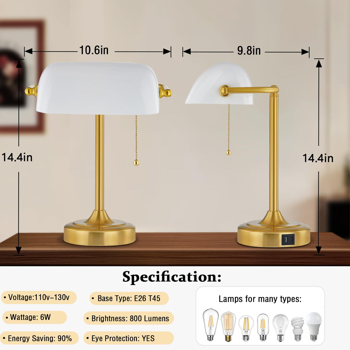 EJIAXIN satin brass finish detail adds vintage sophistication to rooms.