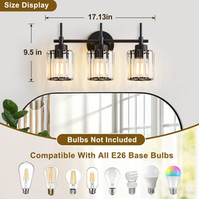 EJIAXIN up-down mount vanity light showing flexible installation options