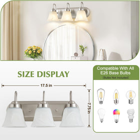 EJIAXIN vanity lighting over mirror installation ready for up or down mounting