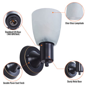 EJIAXIN wall lamp with simple installation for quick setup.