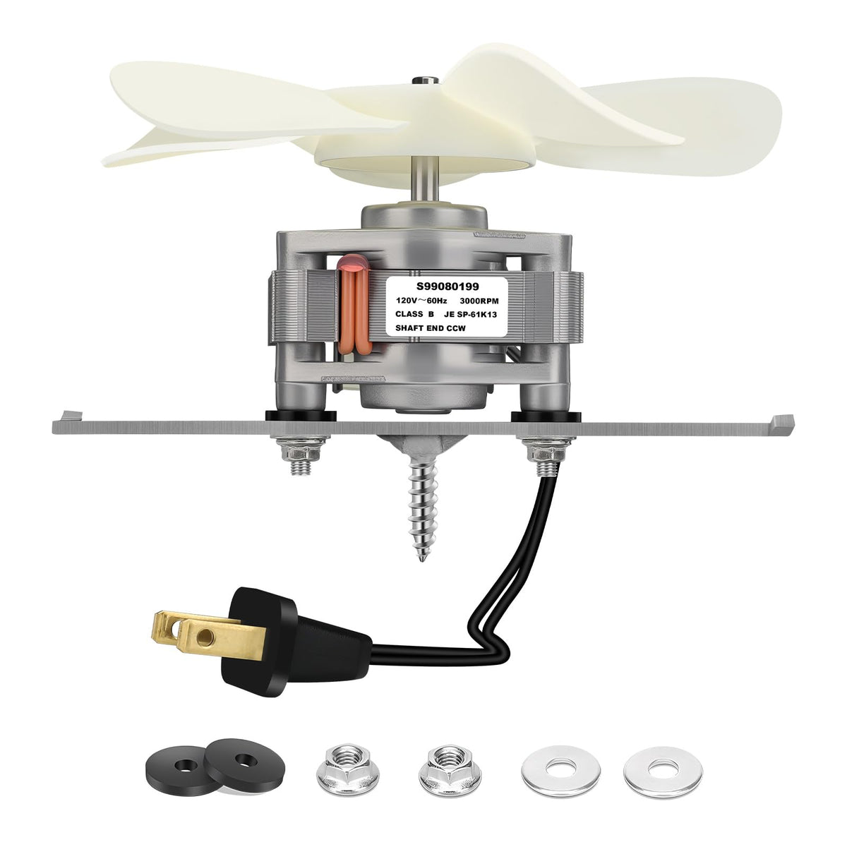 EJVFN S99080199 bathroom exhaust motor with 80 CFM for efficient ventilation