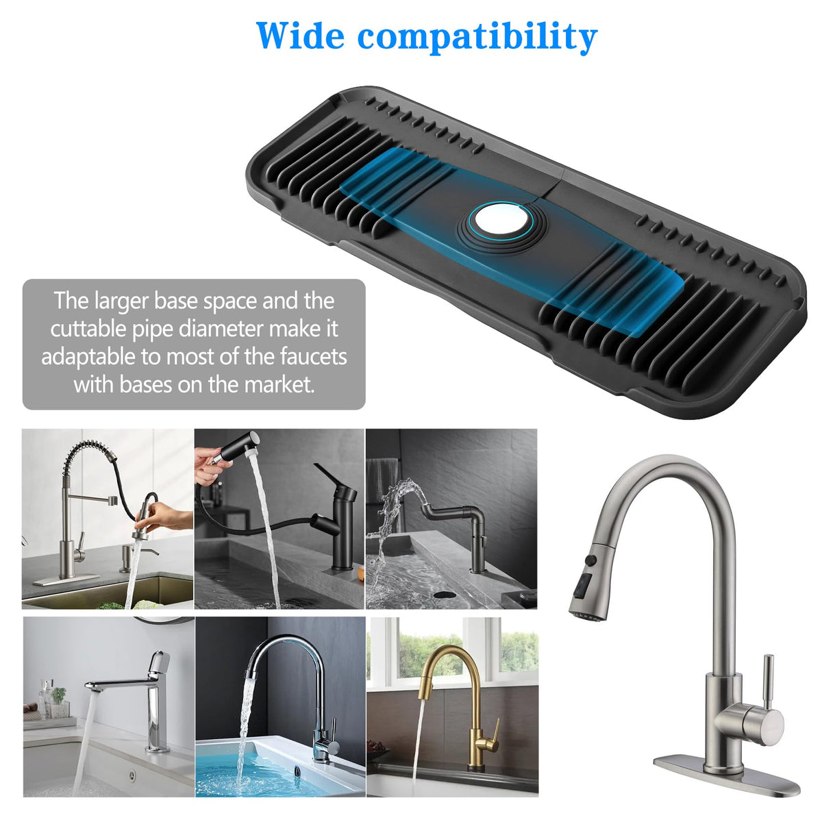 Compact, durable silicone mat protects counters over time