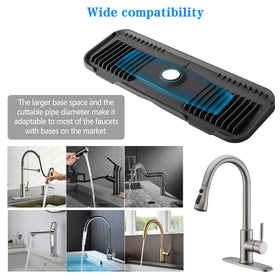 Compact, durable silicone mat protects counters over time