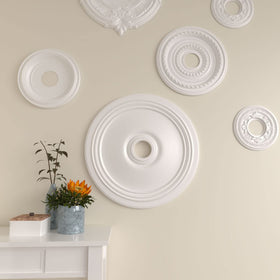 Indoor and outdoor-ready Diane medallion with moisture resistance