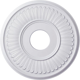 Ekena Millwork Berkshire medallion wide view adds timeless ceiling elegance.