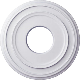 Ekena Millwork medallion outer diameter shown for bold ceiling focal point