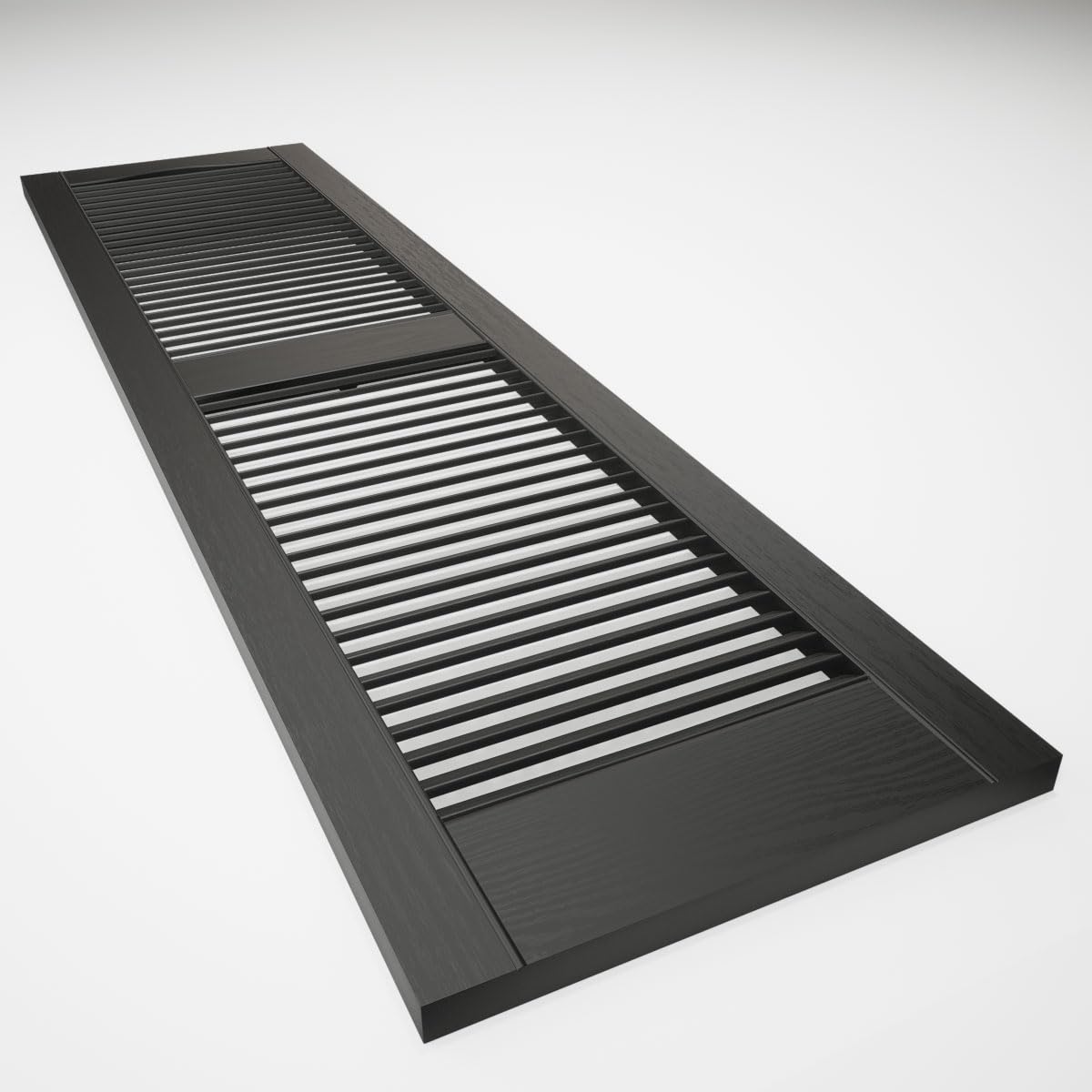 Matching screws for a clean, cohesive black shutter finish