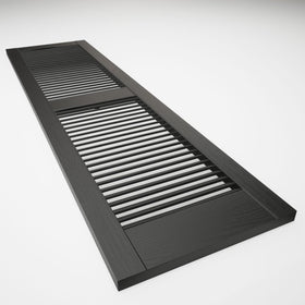 Matching screws for a clean, cohesive black shutter finish