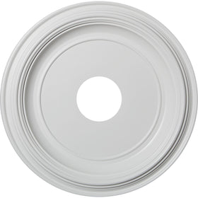Ekena Millwork traditional medallion, 16-inch outer diameter, creates a striking ceiling focal point with easy customization