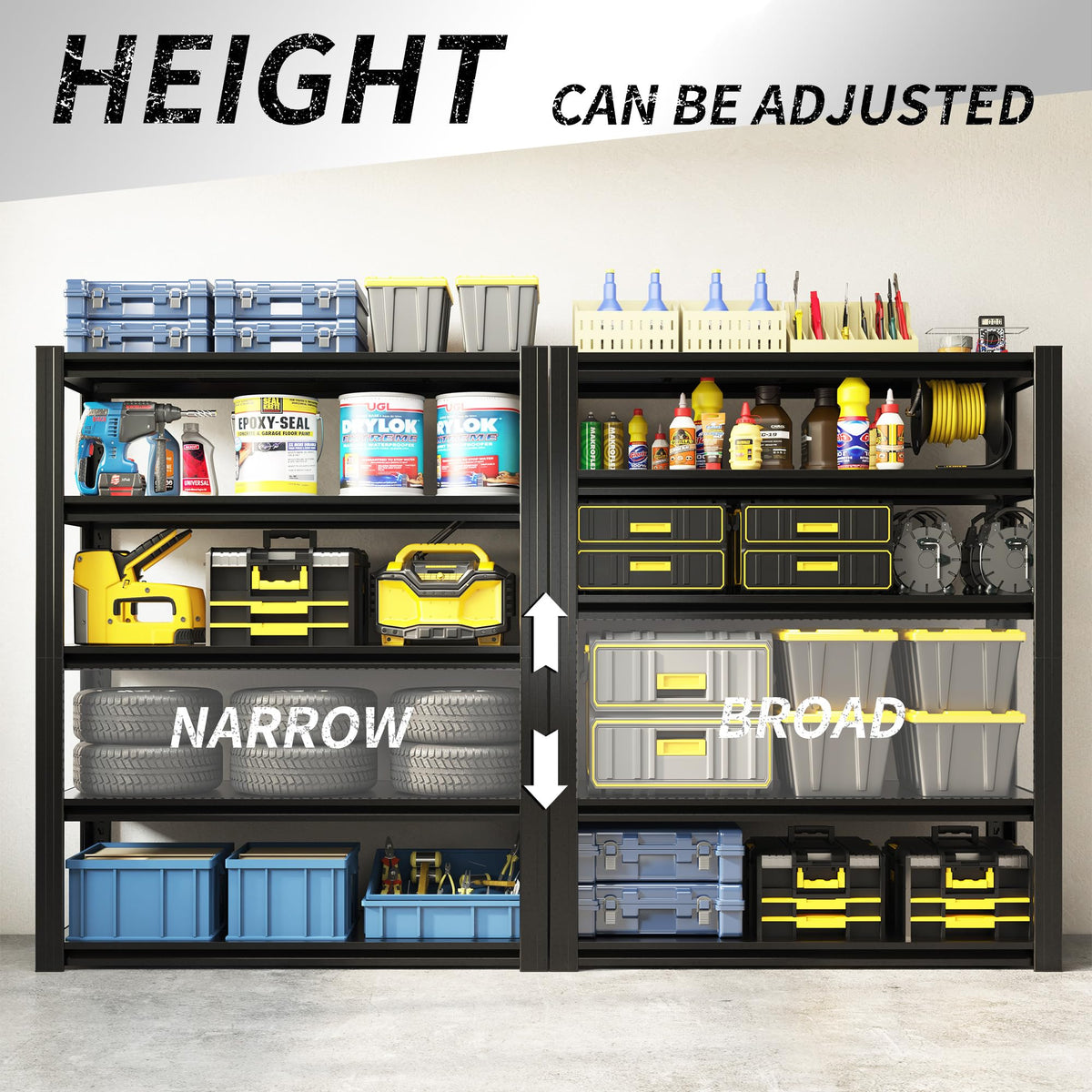 EKJ interlocking assembly system enables quick, tool-free setup.