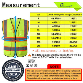 Ekkosafety Vest showing 360 degree reflective strips for low light visibility.