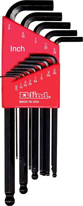Eklind 13222 ball-hex L-key set with blue metric holders for quick identification