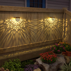 EKQ front door solar light adds soft illumination for entryways.