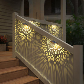 EKQ garden path solar lights guide nighttime strolls with subtle brightness.