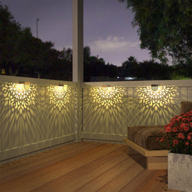 EKQ Ni-MH battery powered fence lights provide hours of eco-friendly glow.