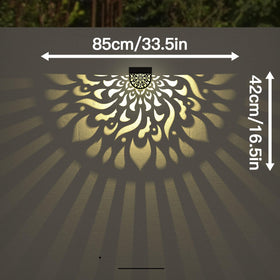 EKQ solar fence lights create garden ambience without wiring