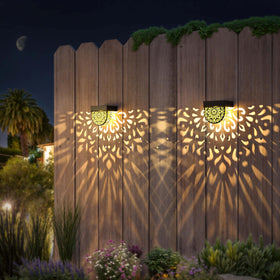 EKQ solar patio lights create cozy warm yellow lighting for dining spaces