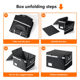 Ekunivers rapid evacuation reflective strip helps locate the box in smoke or darkness.