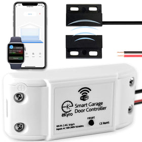 eKyro smart garage opener with WiFi setup for mobile control