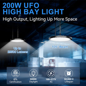 Elaruslux 5000K daylight output enhances inventory visibility and color accuracy.