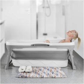 ELDERFLOWER & BERRIES portable 56-inch folding tub for compact-space baths