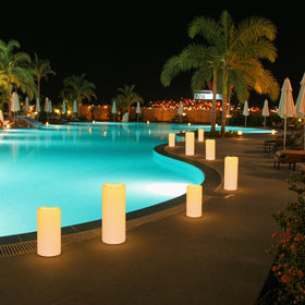 Eldnacele flickering warm glow for cozy outdoor evenings