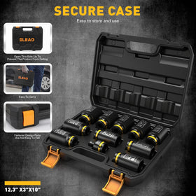 ELEAD 33mm deep impact socket with 6-point design for secure fasteners