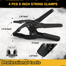 ELEAD 12-inch bar clamp with hardened steel bar for steady glue-ups