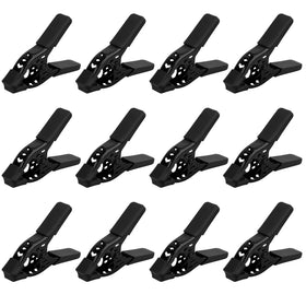 ELEAD 12-piece 4-inch heavy-duty spring clamps for woodworking with strong grip and reliable opening.