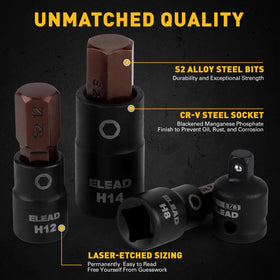ELEAD 2.5mm hex bit socket for precise small fasteners.