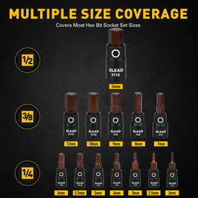 ELEAD socket set case with organized storage for quick access.